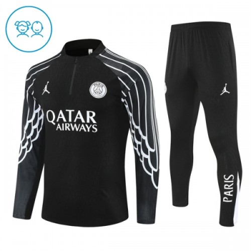 Paris Saint-Germain Sweat d'Entraînement Quarter-Zip 2025-26 Noire Pour Enfant Paris Saint-Germain Sweat d'Entraînement Quarter-Zip 2025-26 Noire Pour Enfant